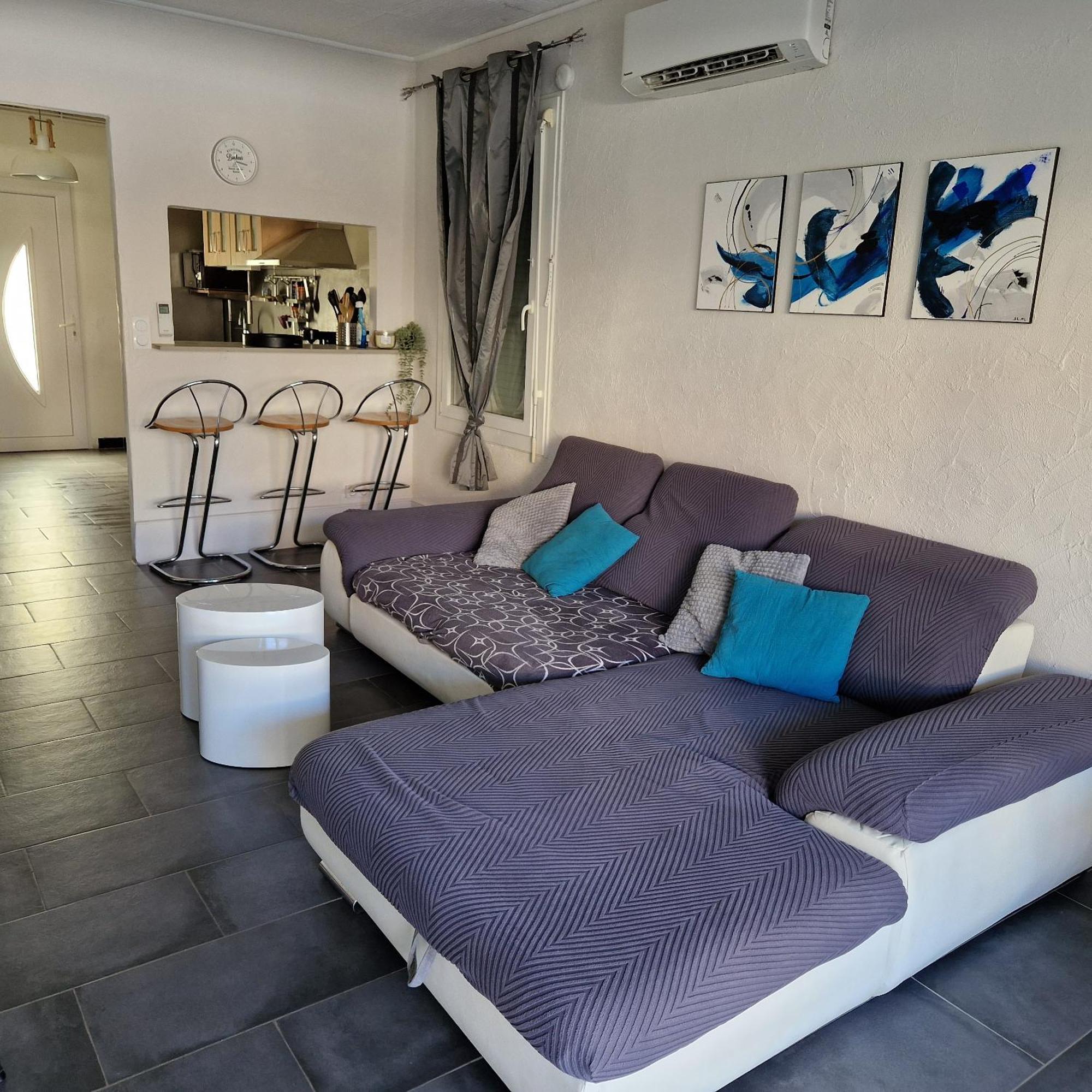 Location Bord De Mer, Villa De Vacances 6-8 Personnes - Jardin Valras-Plage Eksteriør billede